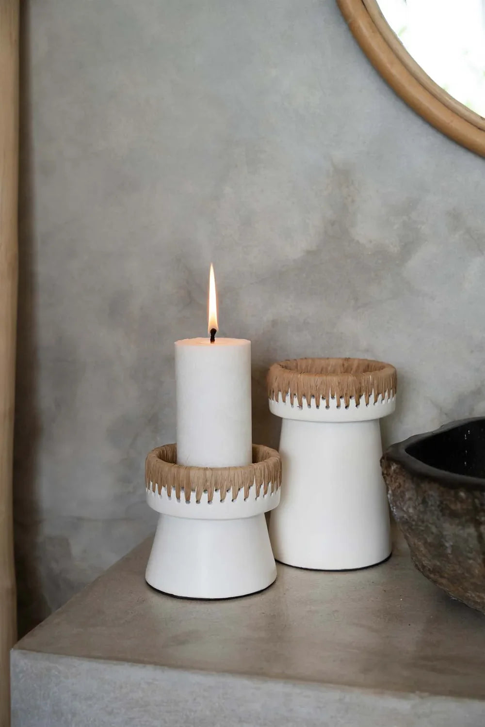 Pretty kandelaar natural white - Interior pieces