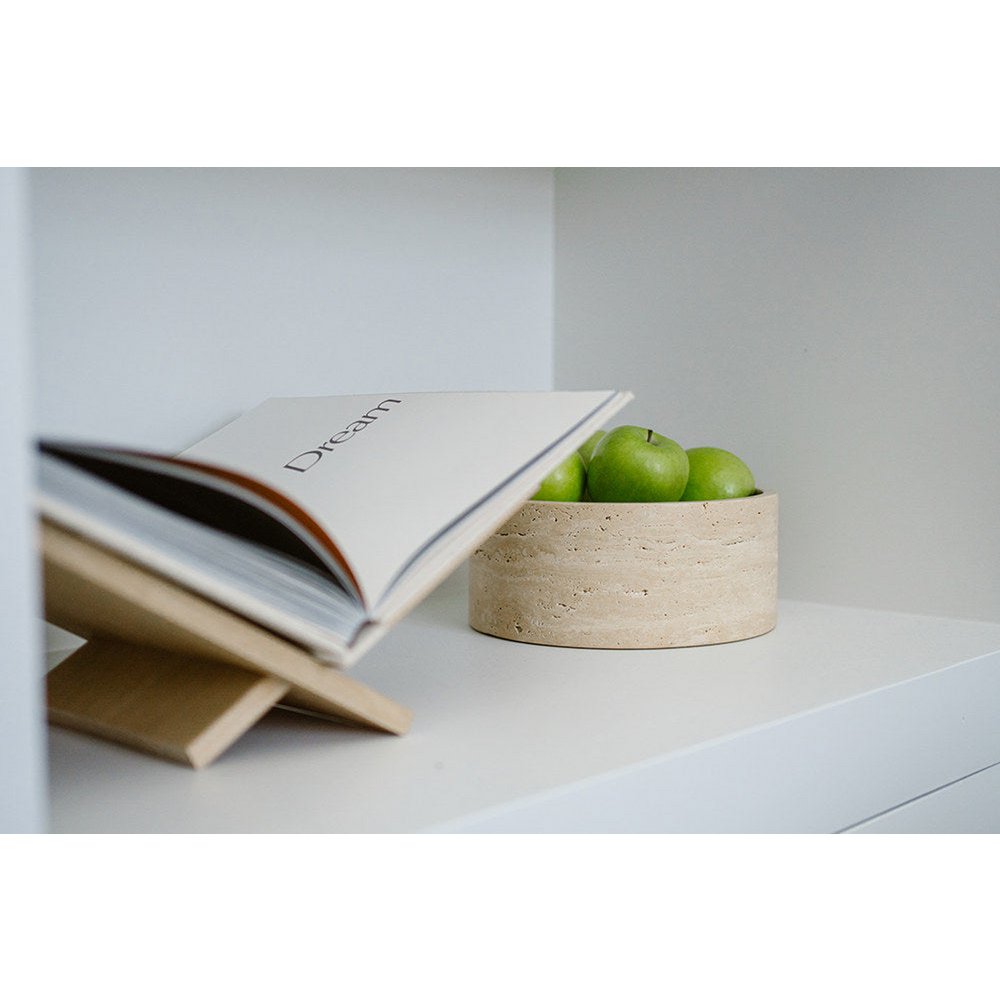 Travertine fruitschaal rond - Interior pieces