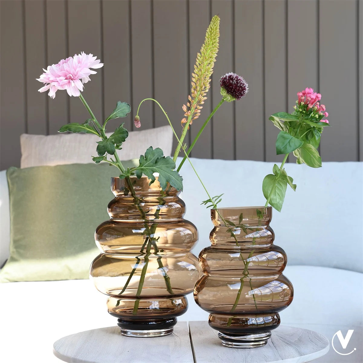 Maputo vaas taupe S - Interior pieces