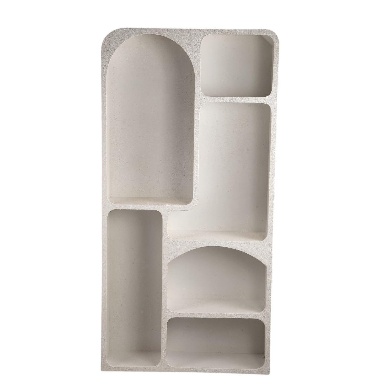 PTMD Emmelie White MDF rough organic shape cabinet high - Interior pieces