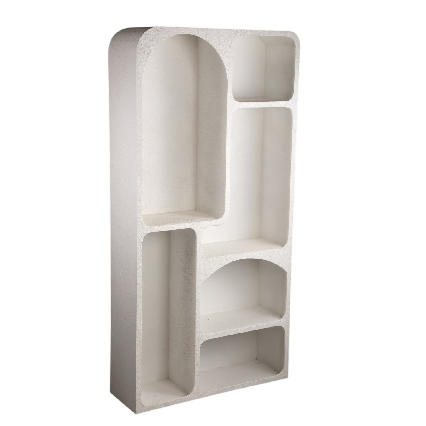 PTMD Emmelie White MDF rough organic shape cabinet high - Interior pieces