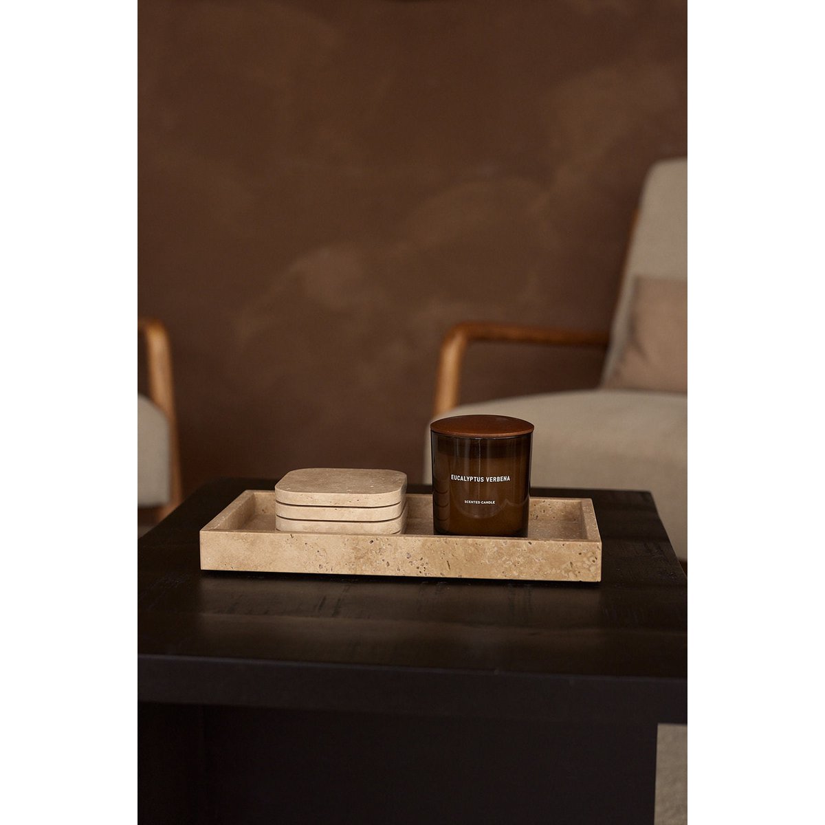 Travertine dienblad tray - Interior pieces