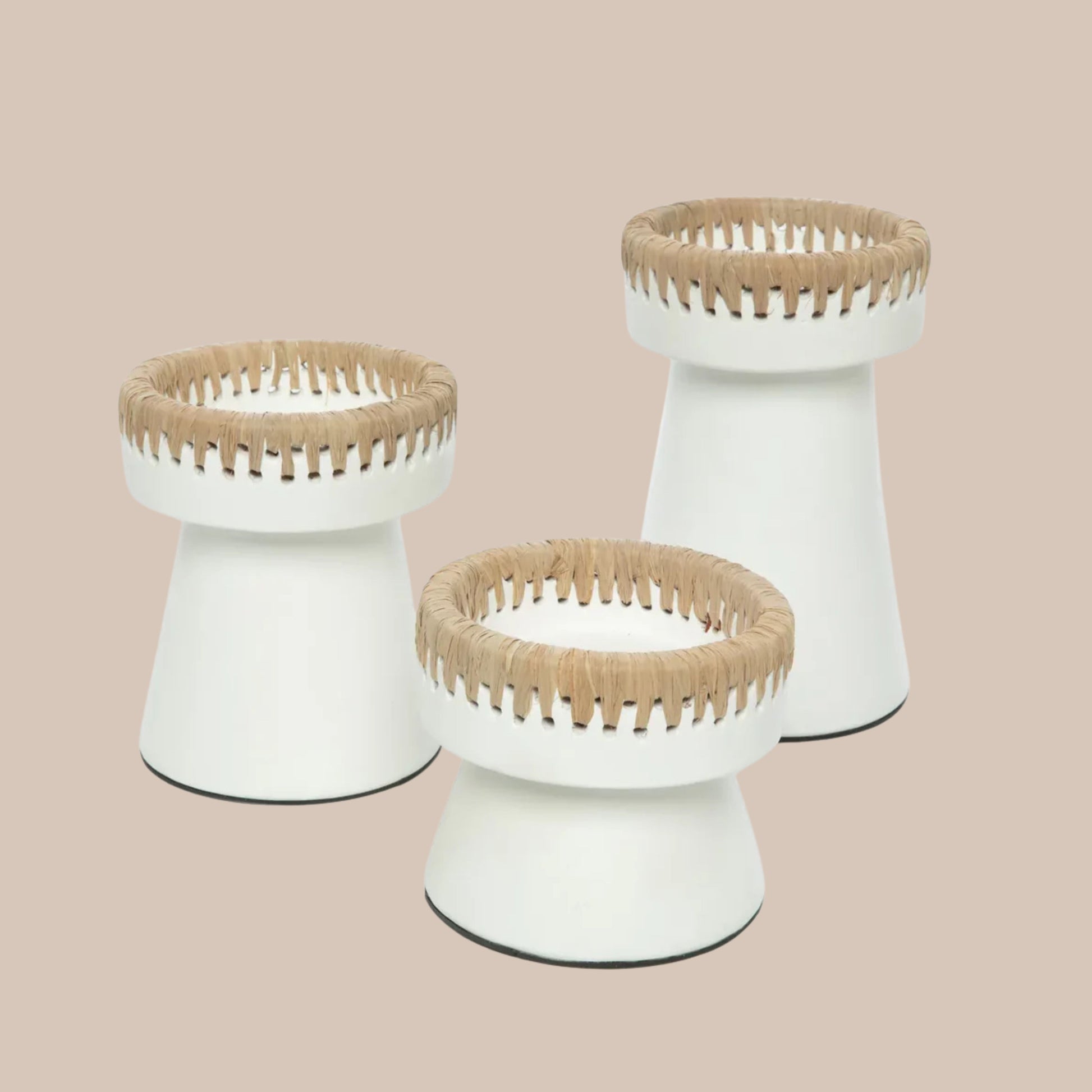 Pretty kandelaar natural white - Interior pieces