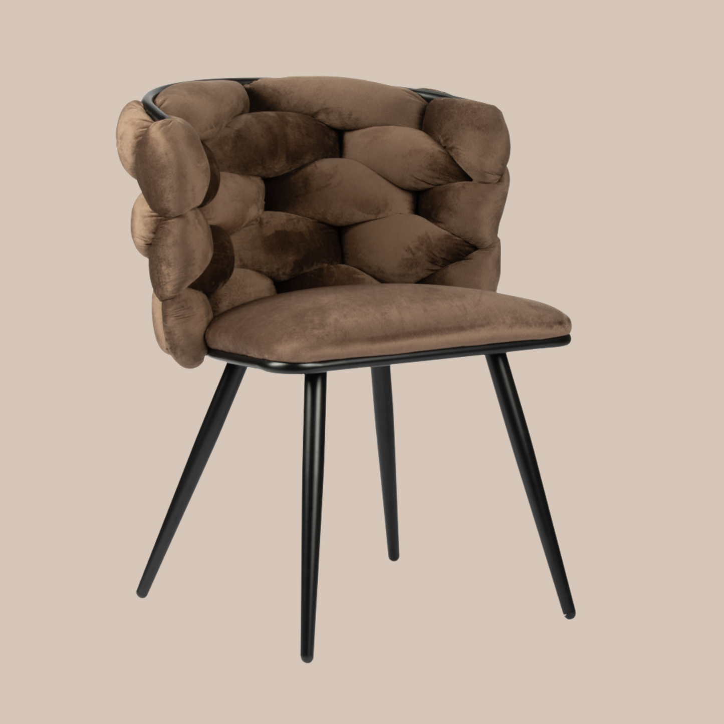 Rock Chair Brown Velvet - Interior pieces