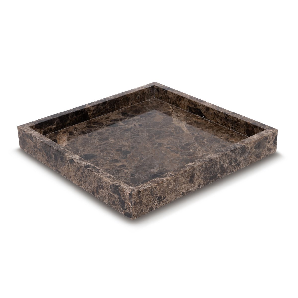 Marmer dienblad tray bruin 30x30 - Interior pieces