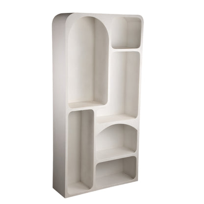 PTMD Emmelie White MDF rough organic shape cabinet high - Interior pieces