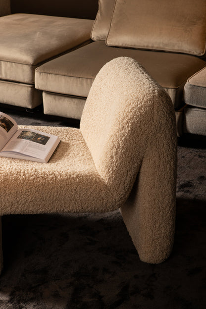 PTMD Oslo fauteuil teddy beige - Interior pieces