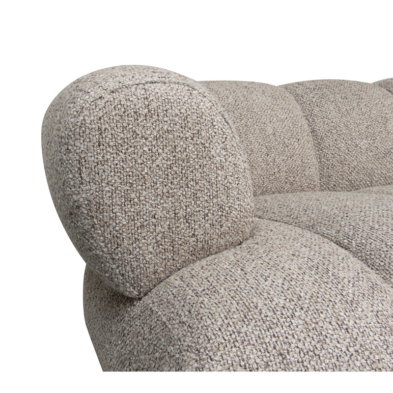 Dune Couch Sand Bouclé 2,5 zits lounge rechts - Interior pieces