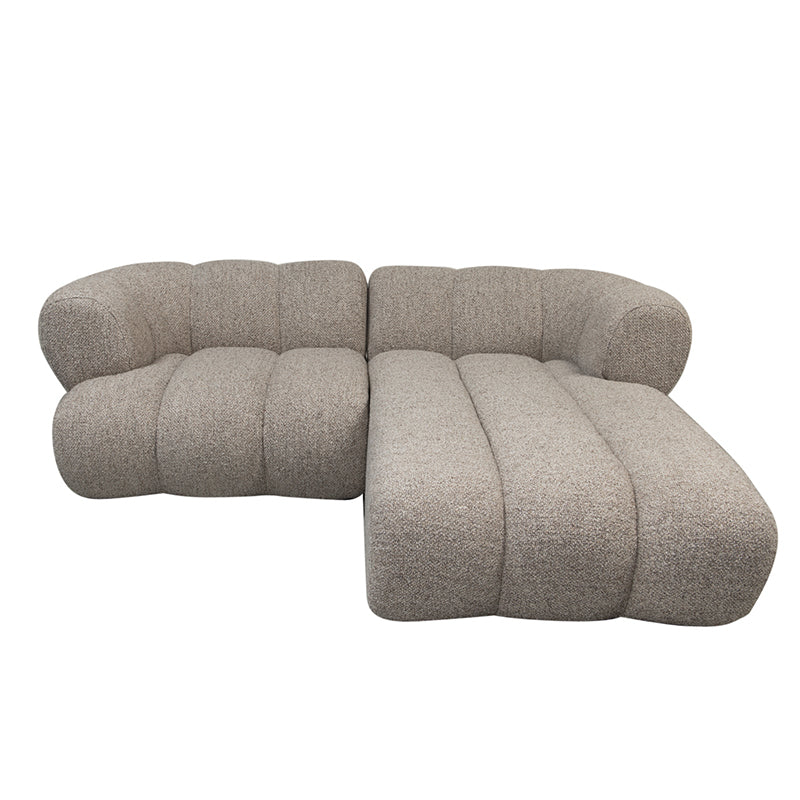 Dune Couch Sand Bouclé 2,5 zits lounge rechts - Interior pieces