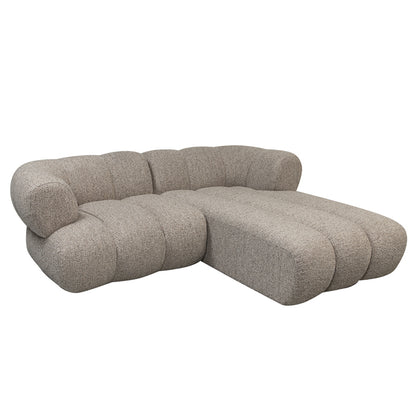 Dune Couch Sand Bouclé 2,5 zits lounge rechts - Interior pieces