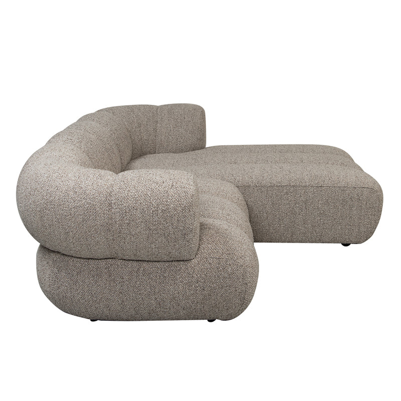 Dune Couch Sand Bouclé 2,5 zits lounge rechts - Interior pieces