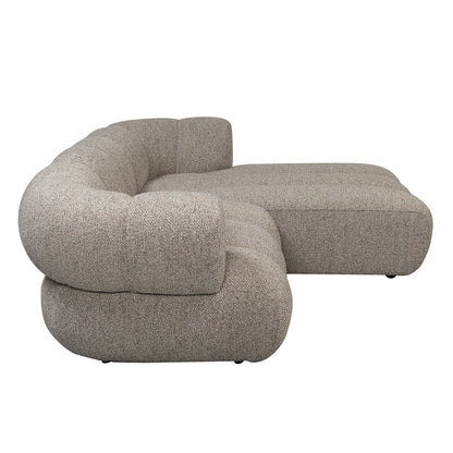 Dune Couch Sand Bouclé 2,5 zits lounge rechts - Interior pieces
