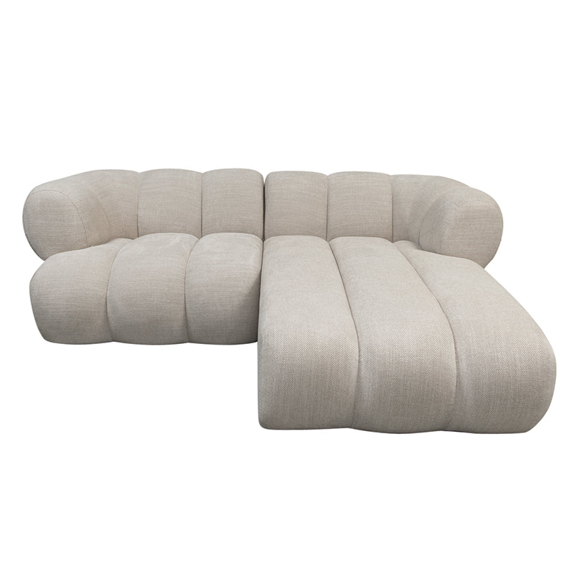 Dune Couch Beige 2,5 zits lounge rechts - Interior pieces
