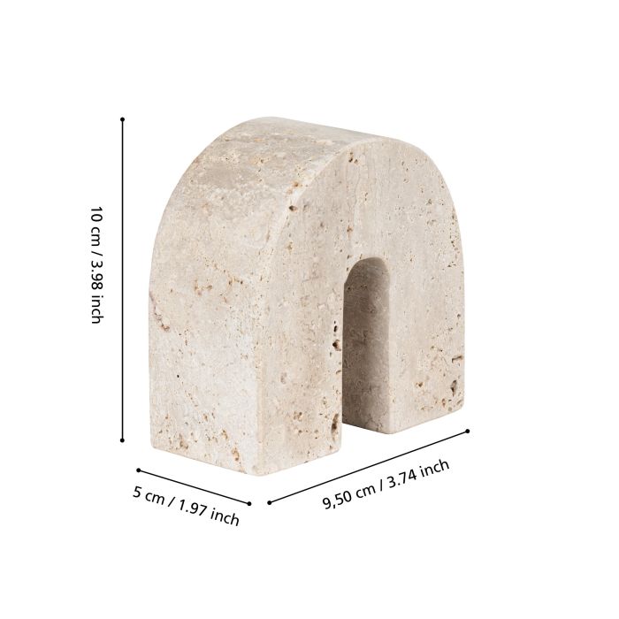 Kura boog travertin S - Interior pieces