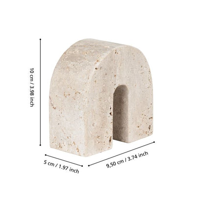 Kura boog travertin S - Interior pieces