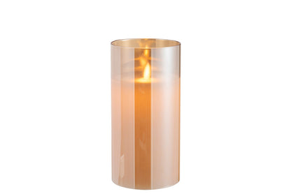Flame Blinkend Glas Goud M - Interior pieces