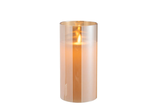 Flame Blinkend Glas Goud M - Interior pieces