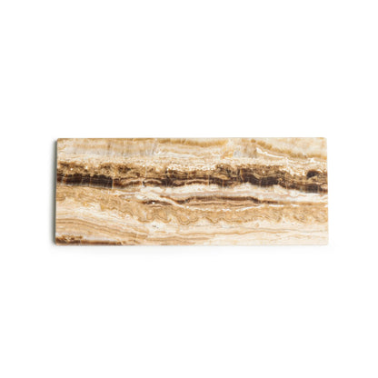 Mooisa Marmer dienblad rechthoek S sandal onyx 10x25cm