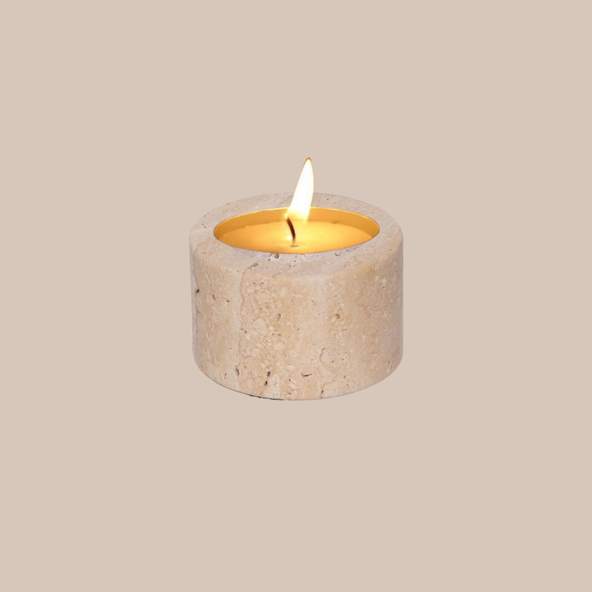 Travertine waxinelichthouder S - Interior pieces